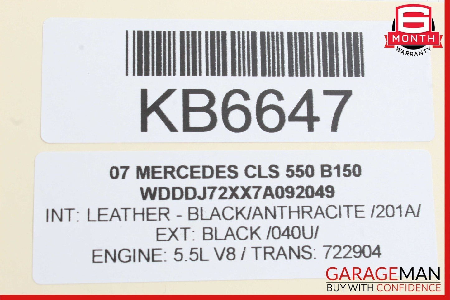 06-11 Mercedes W219 CLS550 Front Right Passenger Door Lock Latch Actuator OEM