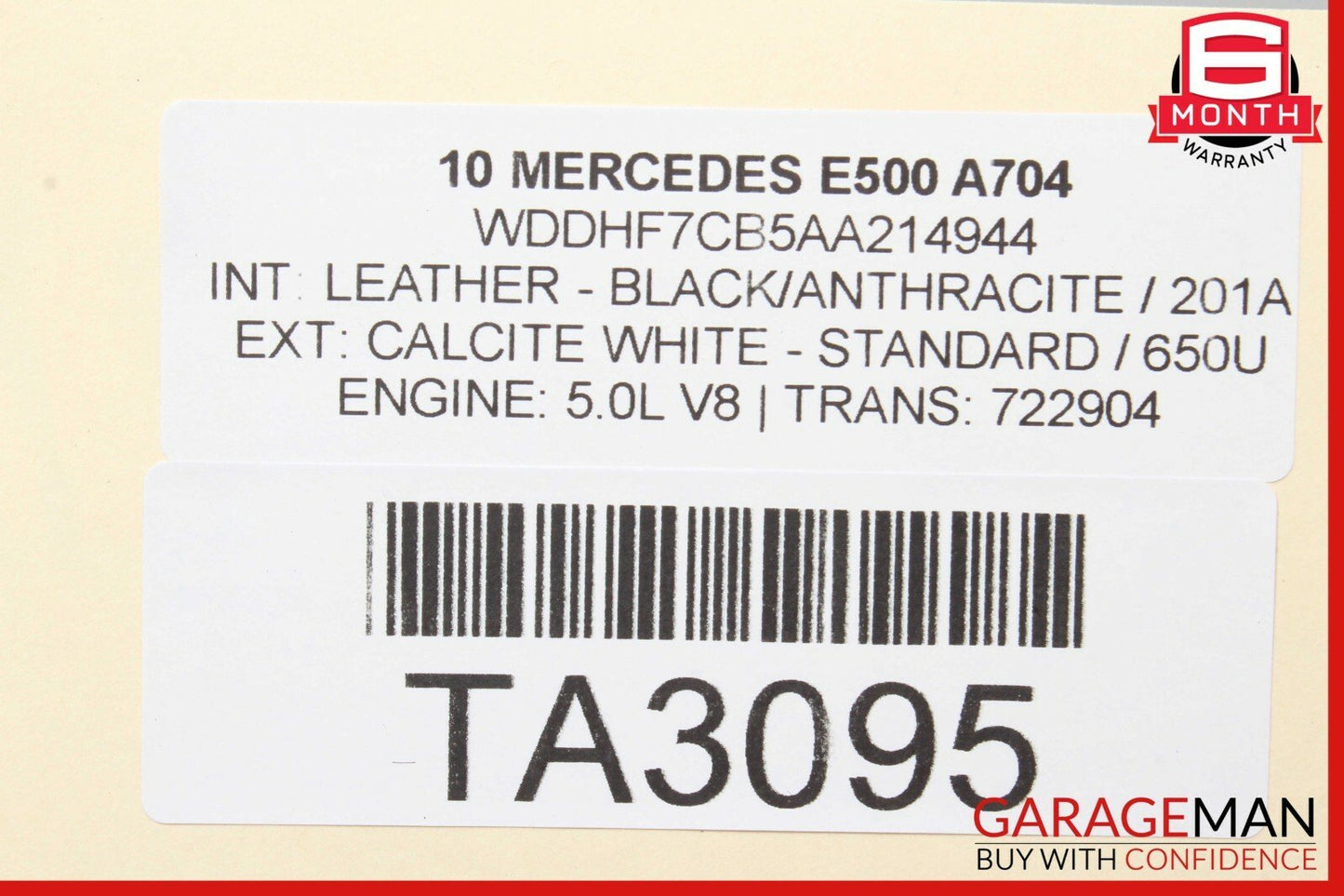 08-16 Mercedes W212 E500 C250 C350 Sedan Sunroof Sun Roof Glass Assembly OEM