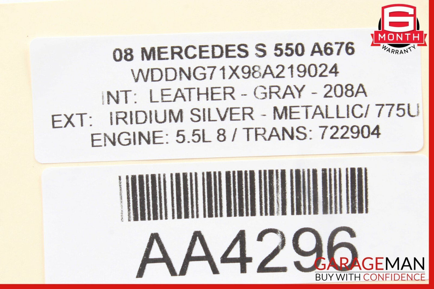 07-14 Mercedes CL550 S350 S550 Electronic Parking Button Switch Control Module