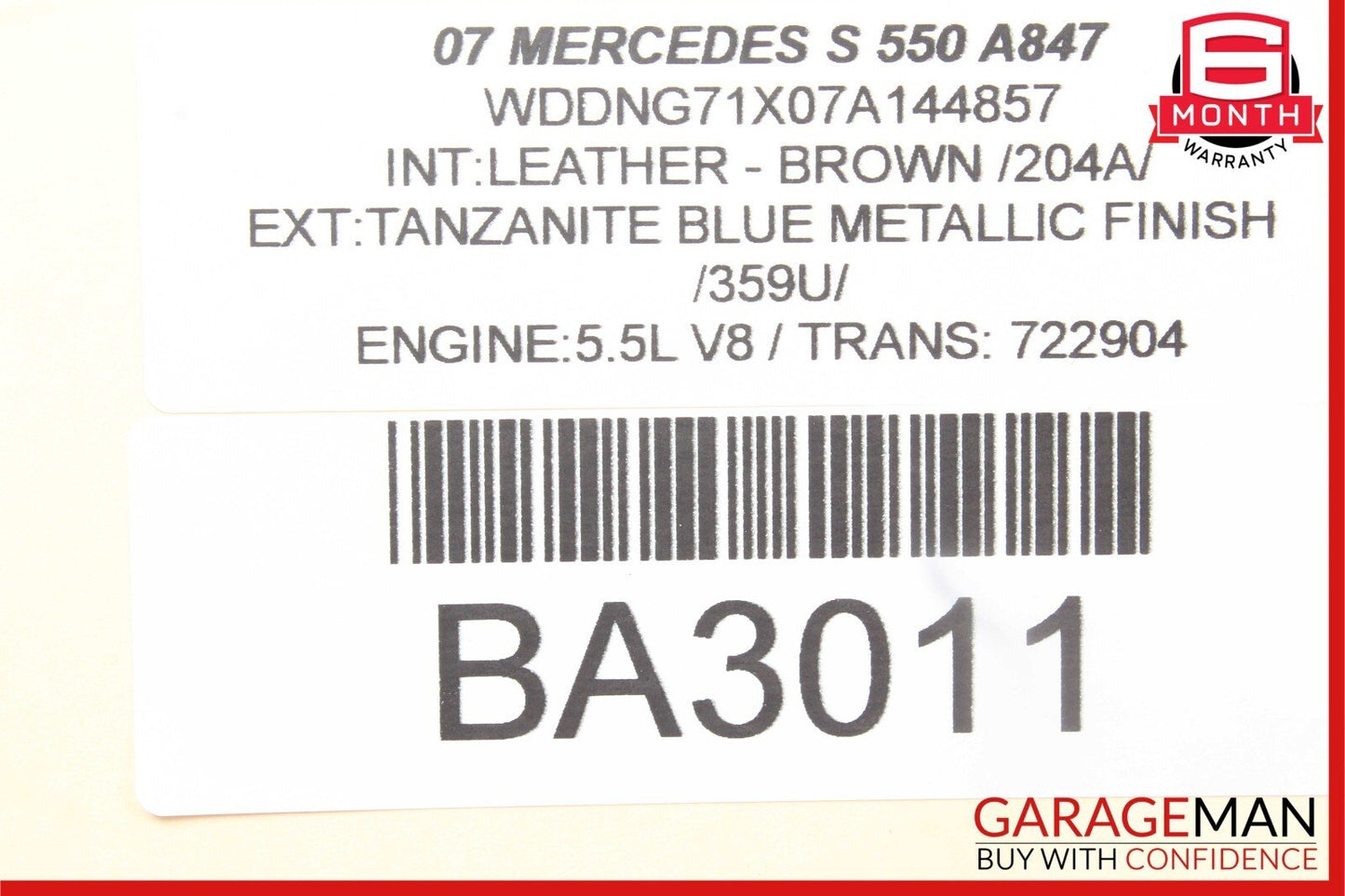 07-10 Mercedes W221 S550 CL550 S400 S600 Keyless Go Control Module Unit OEM