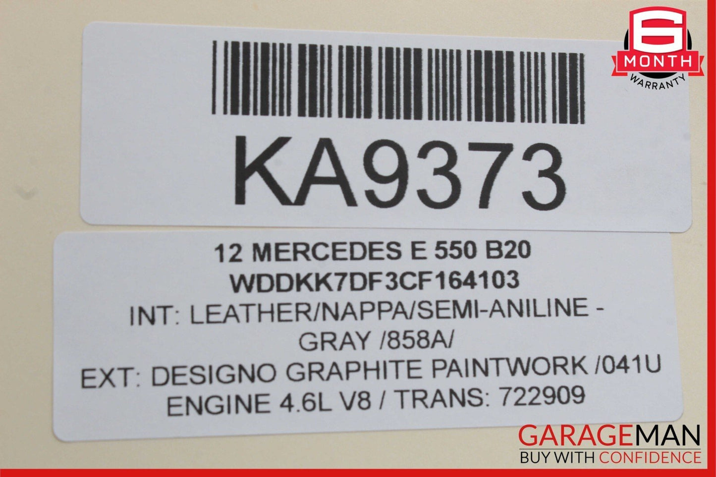 11-18 Mercedes W212 E550 CL550 Left Side Turbocharger Turbo Charger Manifold OEM