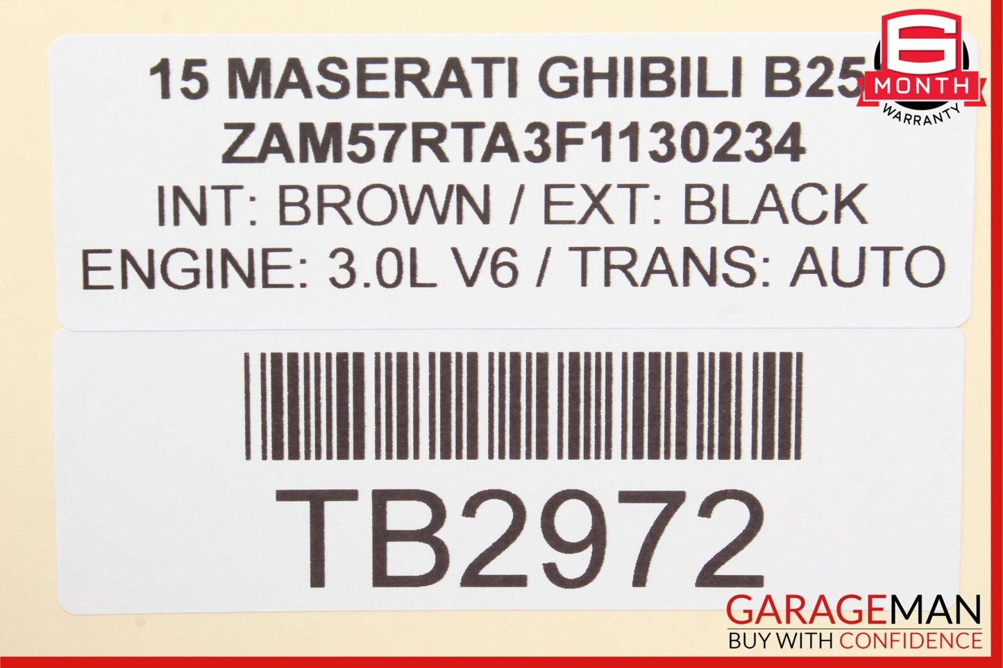 14-21 Maserati Ghibli Rear Right Passenger Side Exterior Door Handle OEM