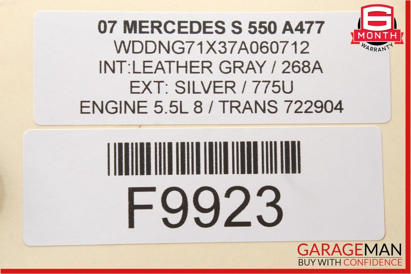 07-14 Mercedes W216 CL550 S550 A/C AC Heater Climate Control Switch OEM