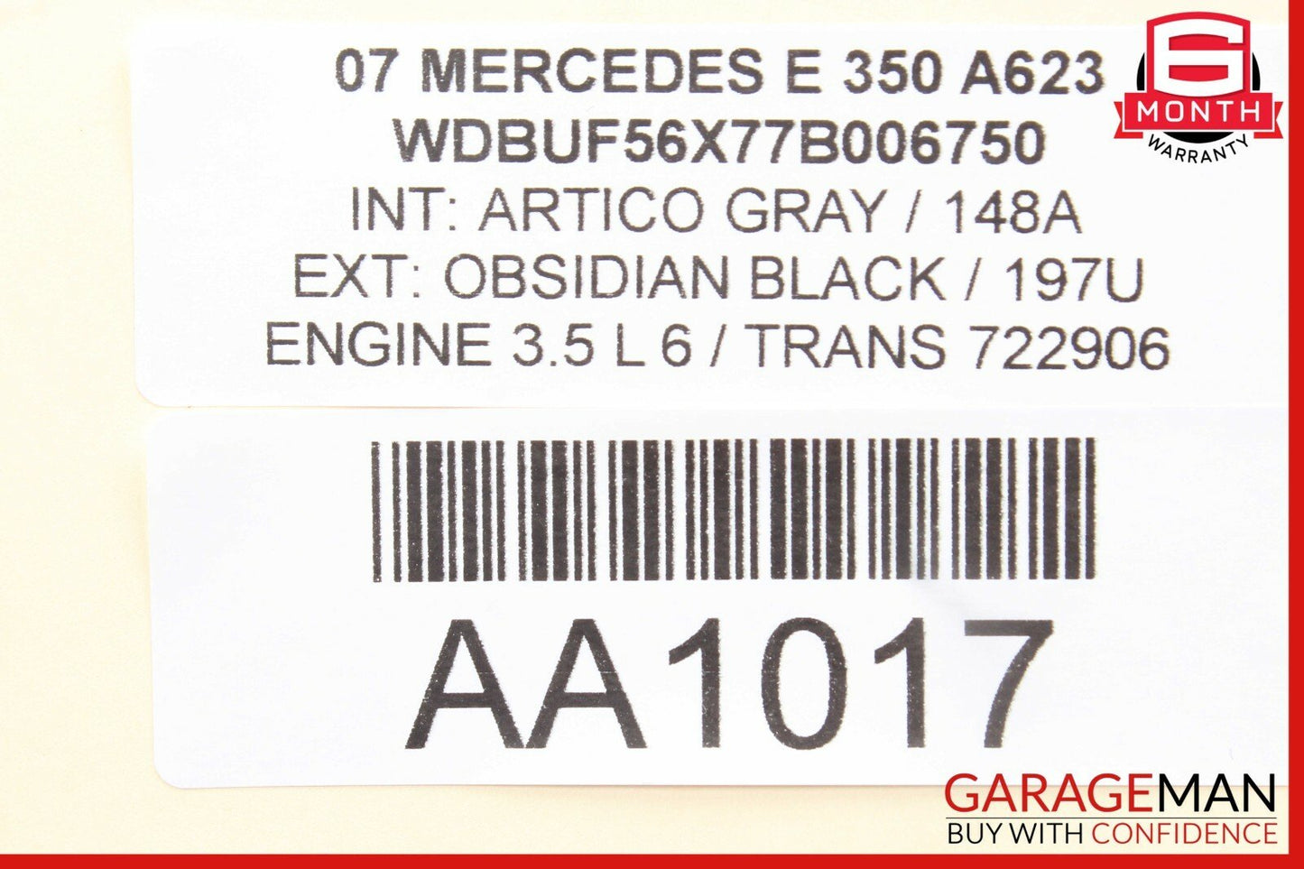 03-09 Mercedes W211 E350 E500 E550 Rear Left Side Door Lock Latch Actuator OEM