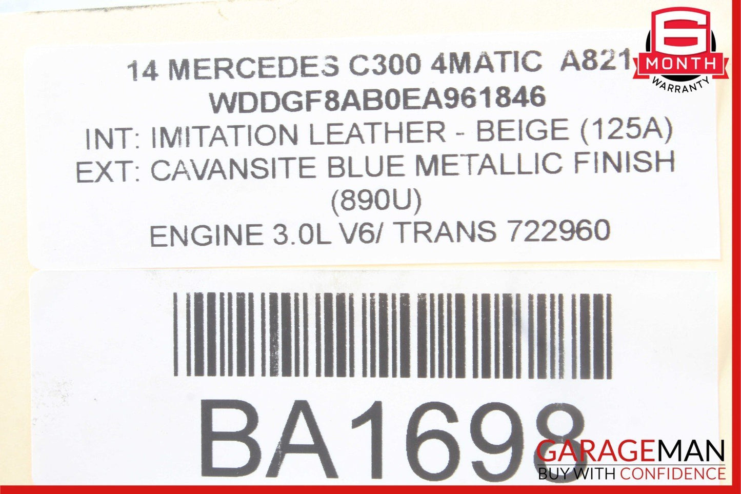 08-14 Mercedes W204 C300 C250 C350 Front Left Side Door Control Module Unit OEM
