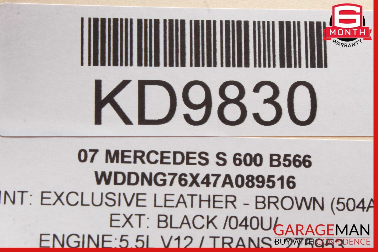 07-13 Mercedes W221 S550 S600 Front Left Side Door Tweeter Speaker Cover Brown