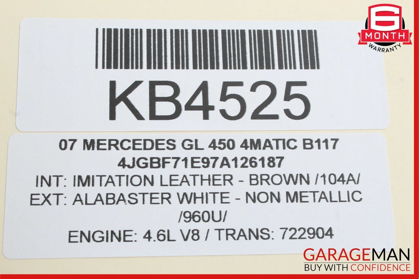 06-12 Mercedes X164 GL450 4MATIC Rear A/C Heater Climate Control Switch Unit OEM