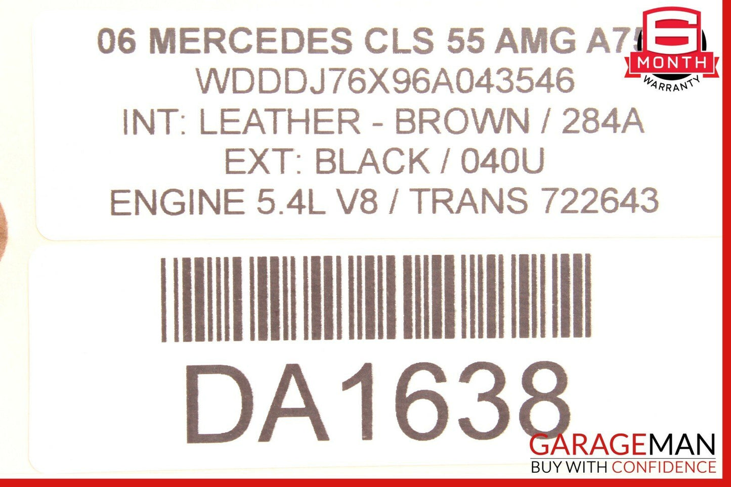 06-11 Mercedes W219 CLS55 AMG Front Right Passenger Side Exterior Door Handle