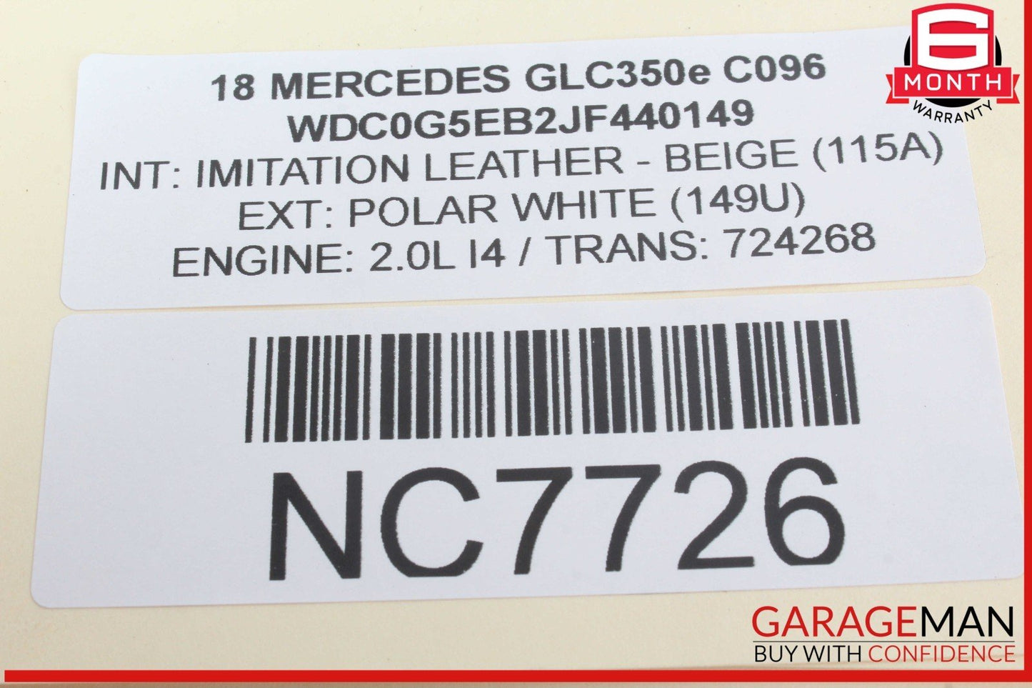 18-20 Mercedes X253 GLC350e Front Right Passenger Side Bumper Shock Absorber OEM