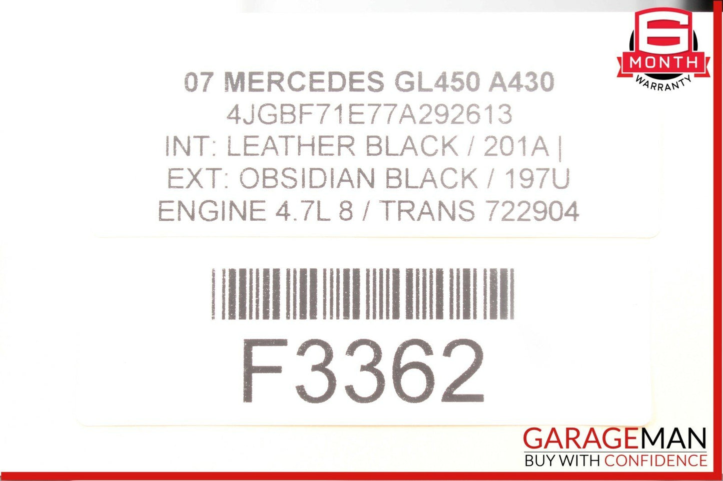 07-12 Mercedes X164 GL450 GL550 3rd Third Seat Row Power Folding Control Module