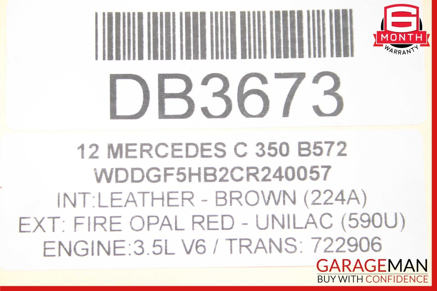 12-15 Mercedes W204 C350 SLK250 722.9 7G Automatic Transmission 722.997 OEM 102k