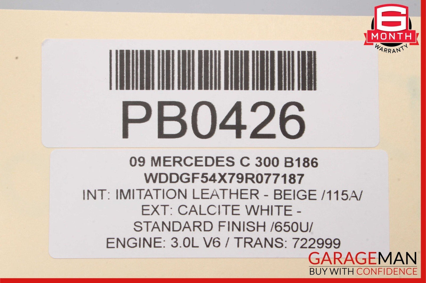 06-11 Mercedes W204 C280 SLK280 3.0L M272 Engine Motor Block Assembly RWD 144k
