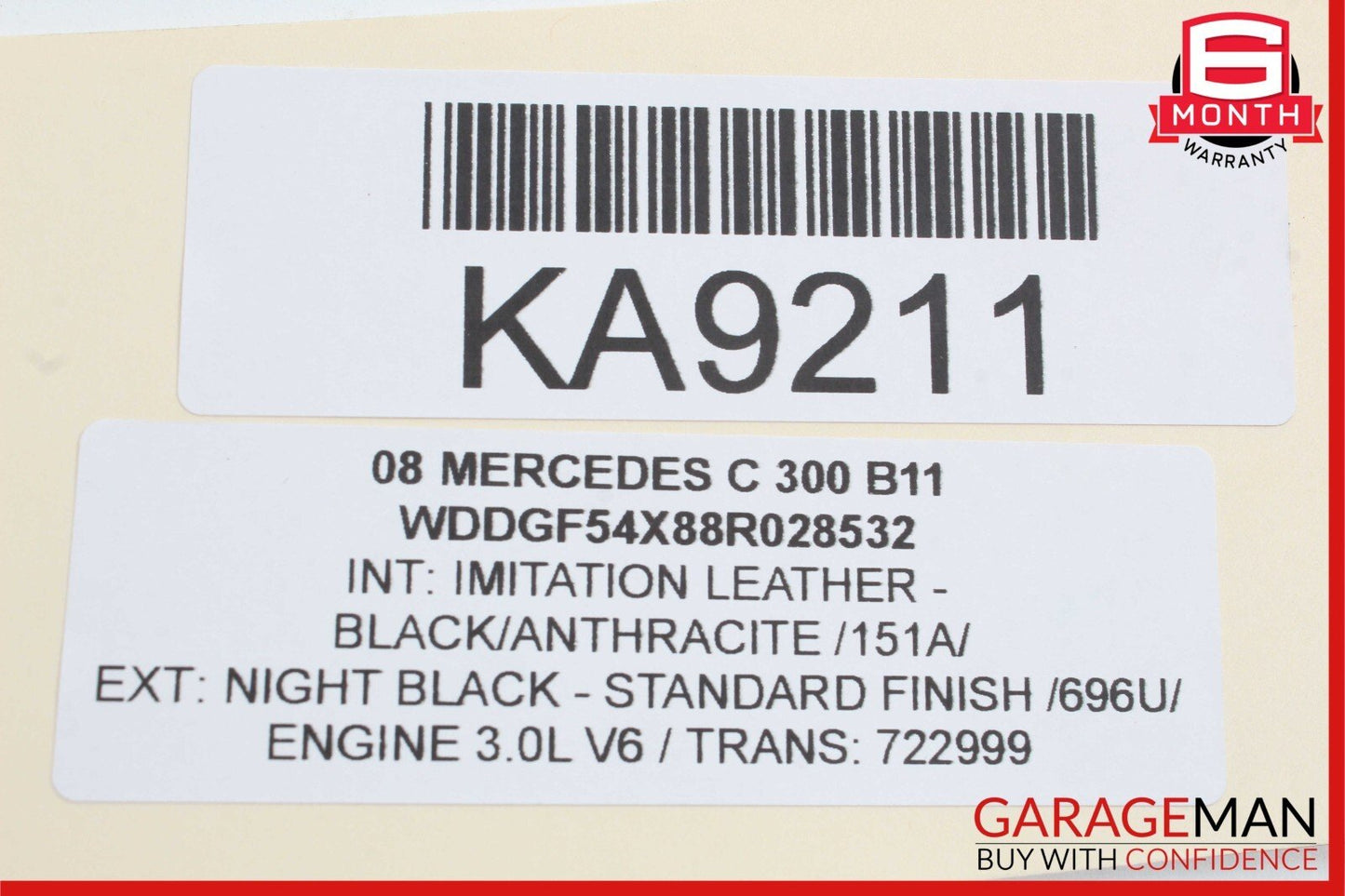 08-14 Mercedes W204 C300 C250 Front Right RWD Suspension Lower Control Arm OEM