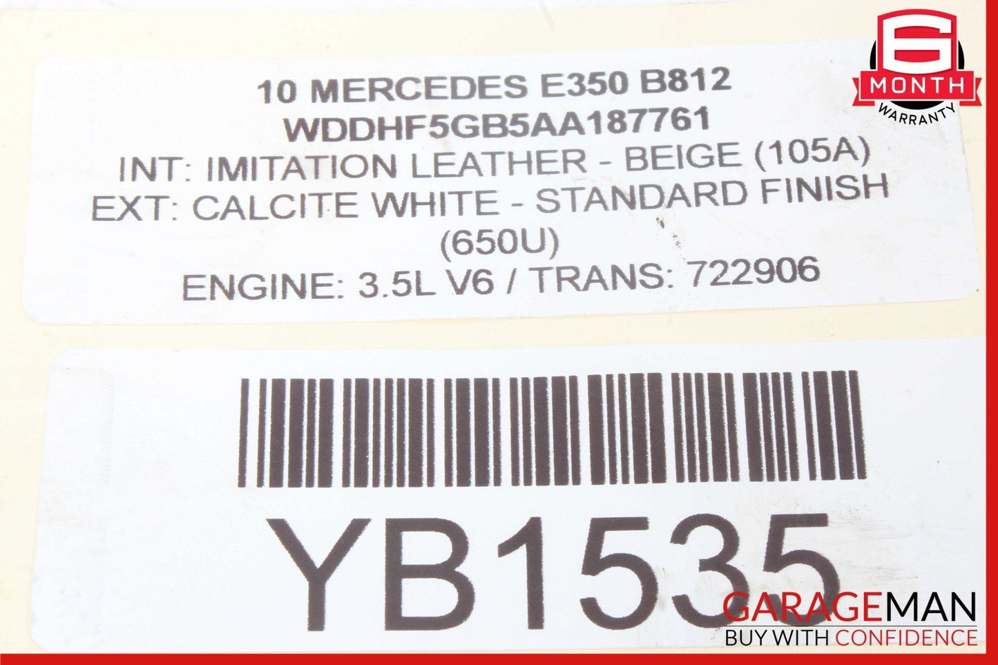 05-12 Mercedes W212 E350 SLK300 ML350 V6 Engine Coolant Motor Water Pump OEM
