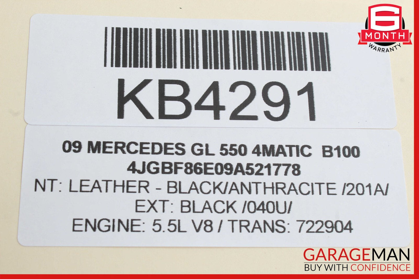 03-12 Mercedes X164 GL450 Under Seat Control Module Front Right Side OEM