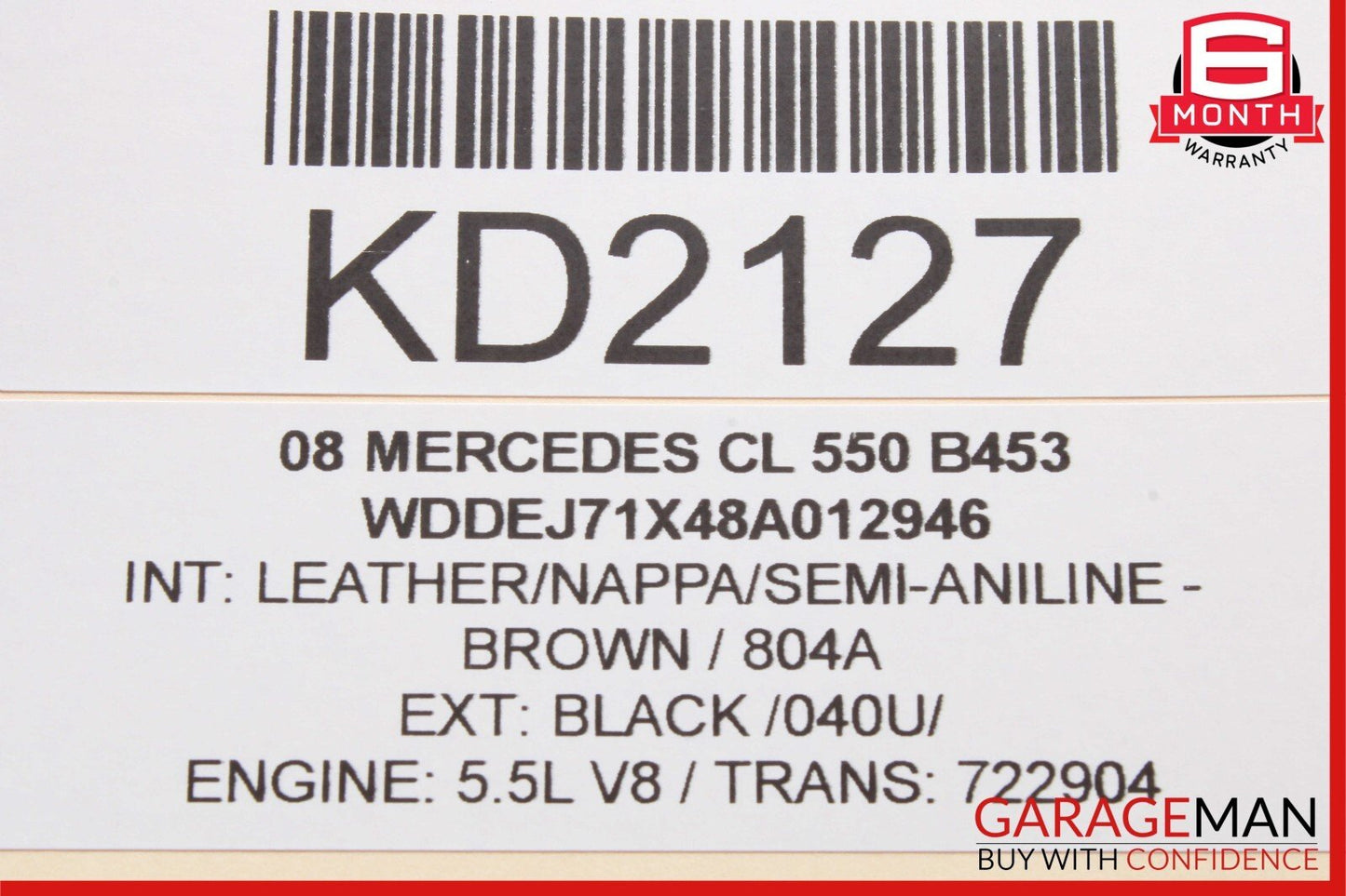07-14 Mercedes W216 CL550 Front Right Side Door Tweeter Speaker Cover Brown