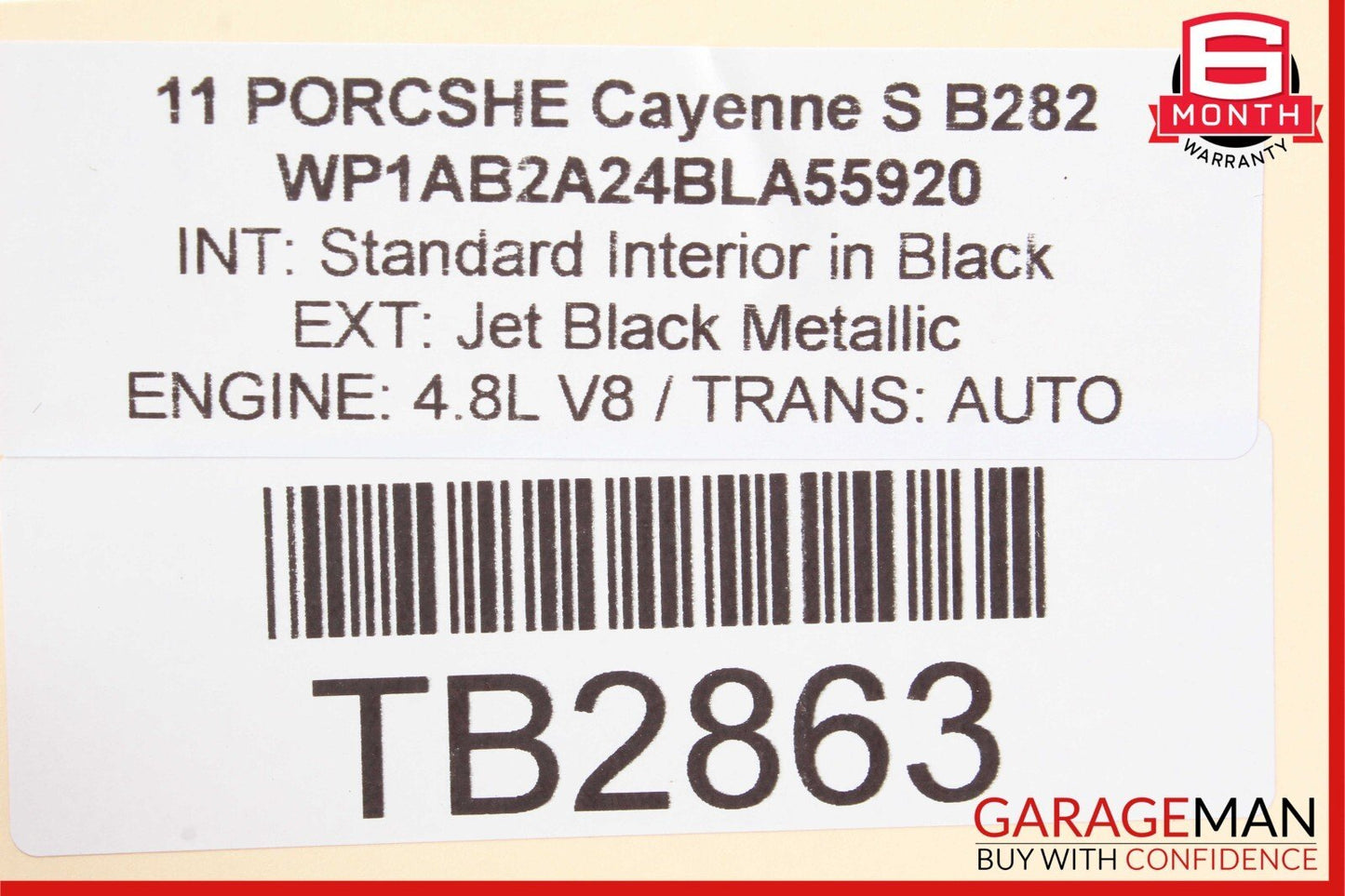 11-14 Porsche Cayenne 958 Rear Left Driver Side Fender Flare Trim Black OEM