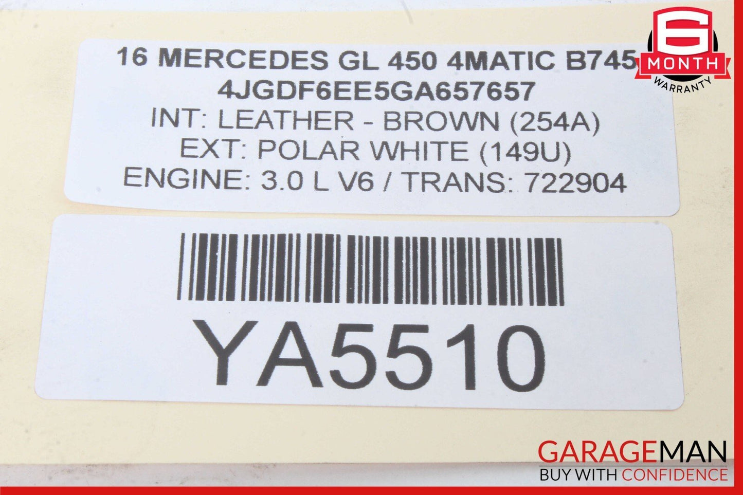 12-19 Mercedes X166 GL450 GLE350 Rear Left Driver Side Lower Control Arm OEM