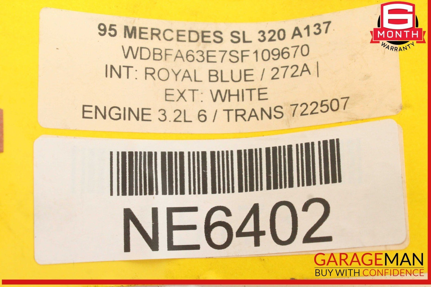 90-02 Mercedes R129 SL320 Rear Left / Right Convertible Roof Cover Lift Cylinder