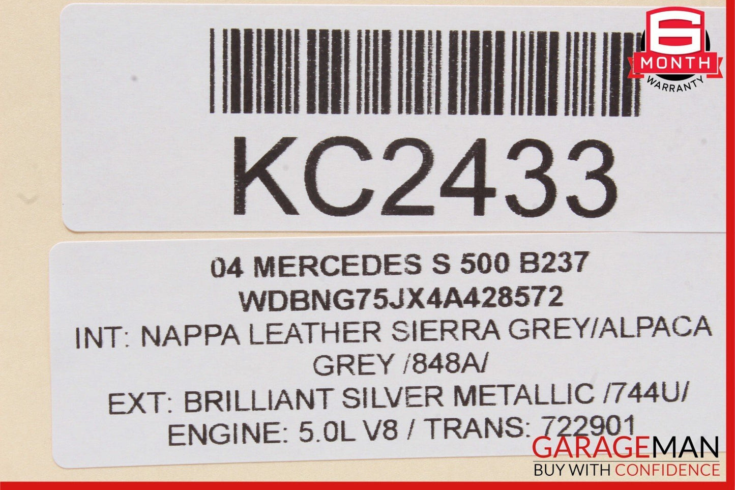 00-06 Mercedes W220 S500 S55 Voice Command Control Module Unit 2408201526 OEM