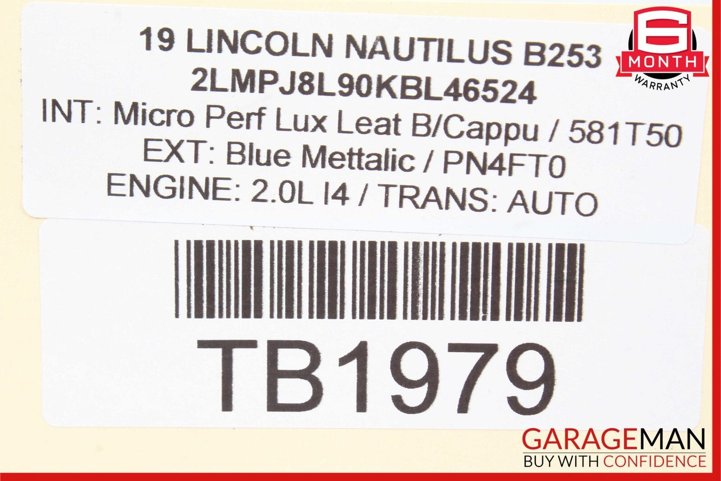 19-20 Lincoln Nautilus Automatic Adjusment Steering Column w/ Shaft OEM