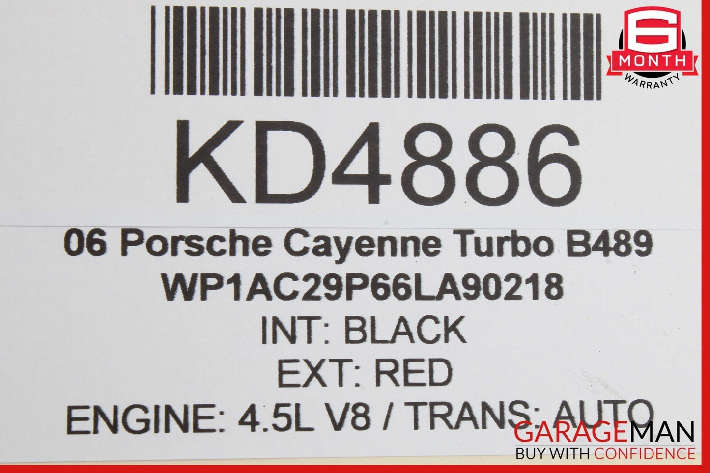 03-10 Porsche Cayenne Turbo 955 957 Rear Left Lower Control Arm 7L0505351 OEM