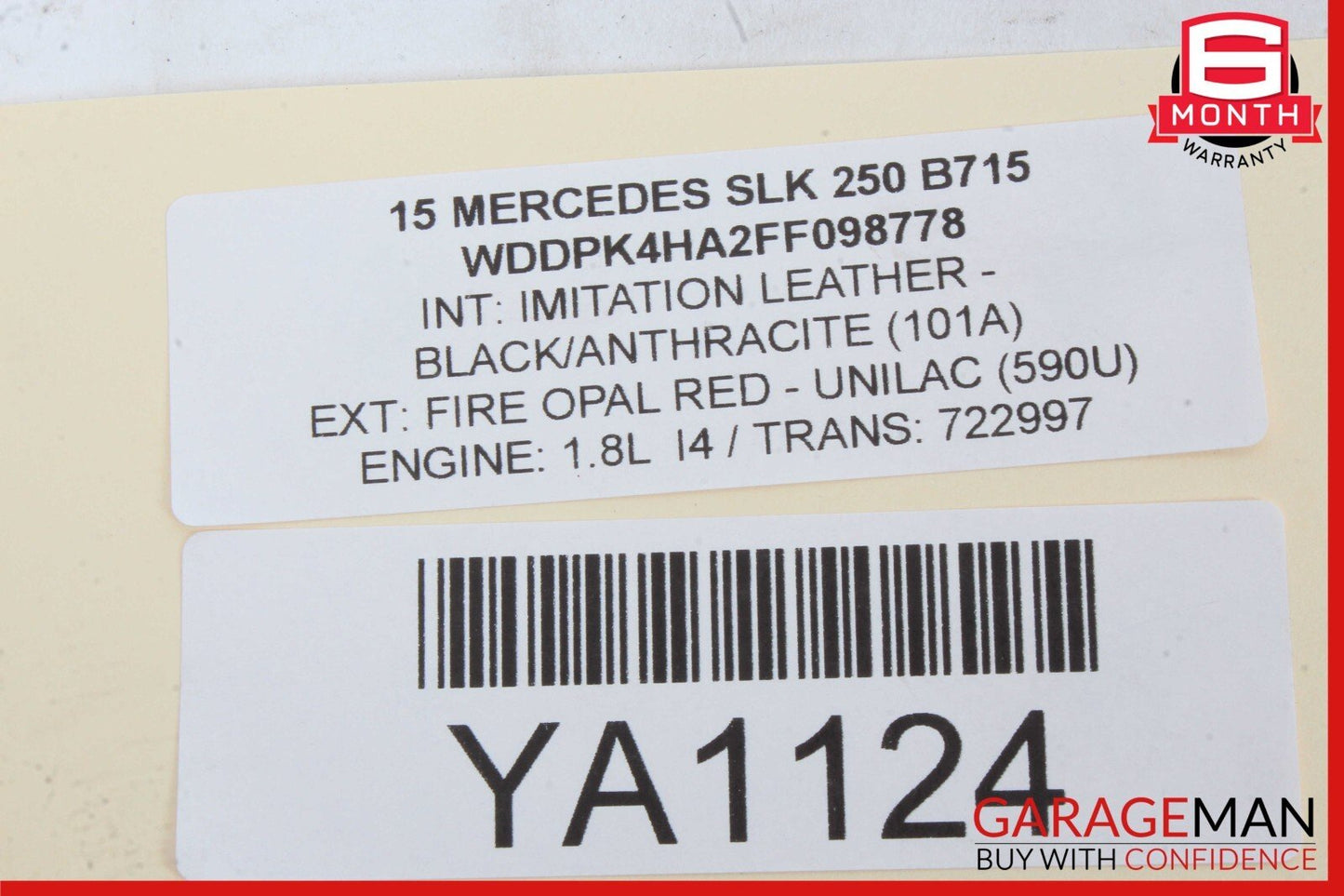 08-20 Mercedes R172 SLK250 C250 Front Right Door Lock Latch Actuator OEM