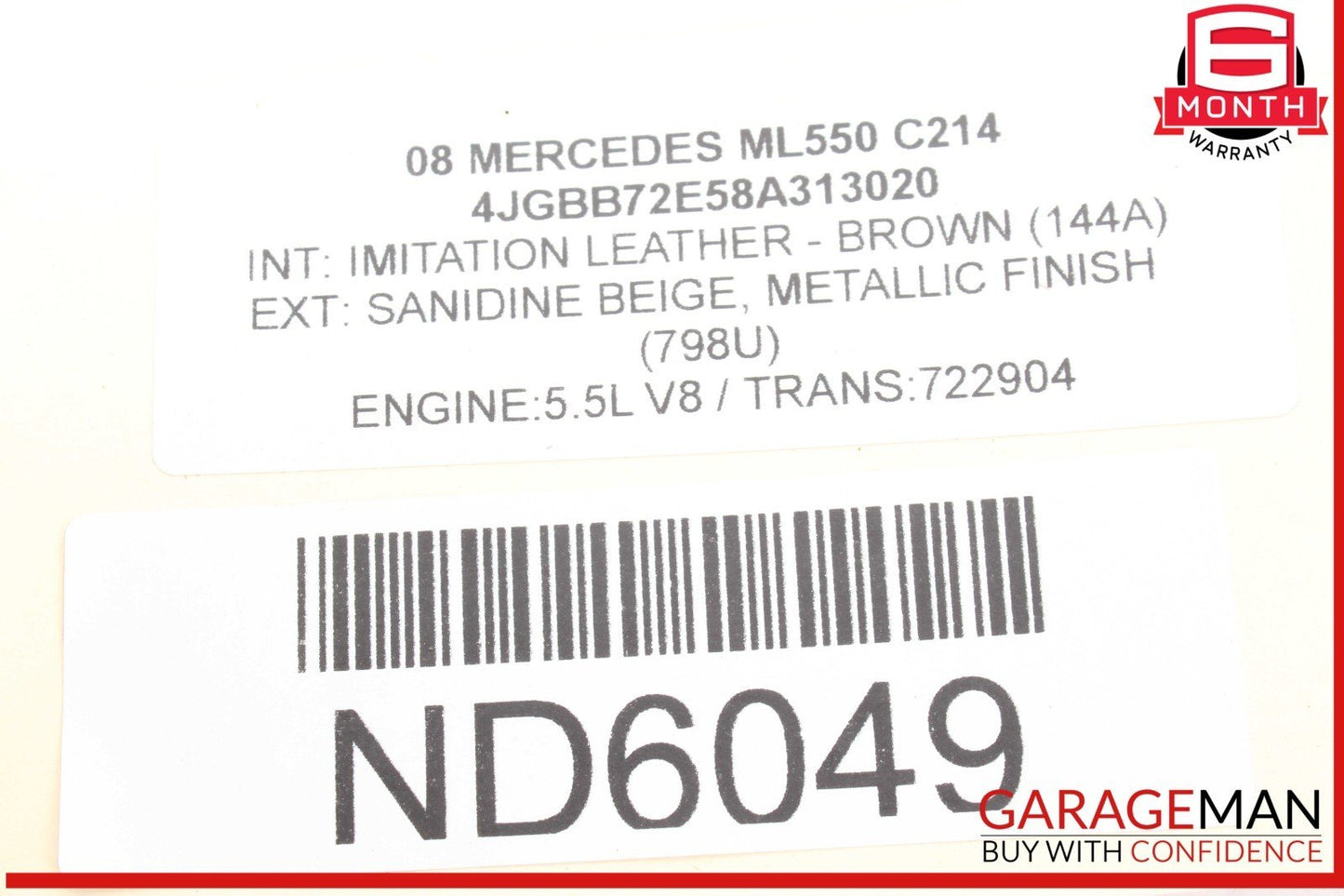 03-12 Mercedes W164 ML550 GL450 ML350 Front Right Seat Control Module OEM