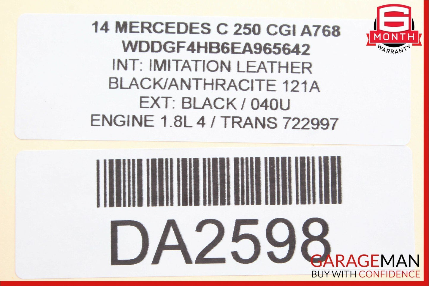 08-15 Mercedes W204 C250 Rear Left Driver Side Door Control Module Q1 OEM