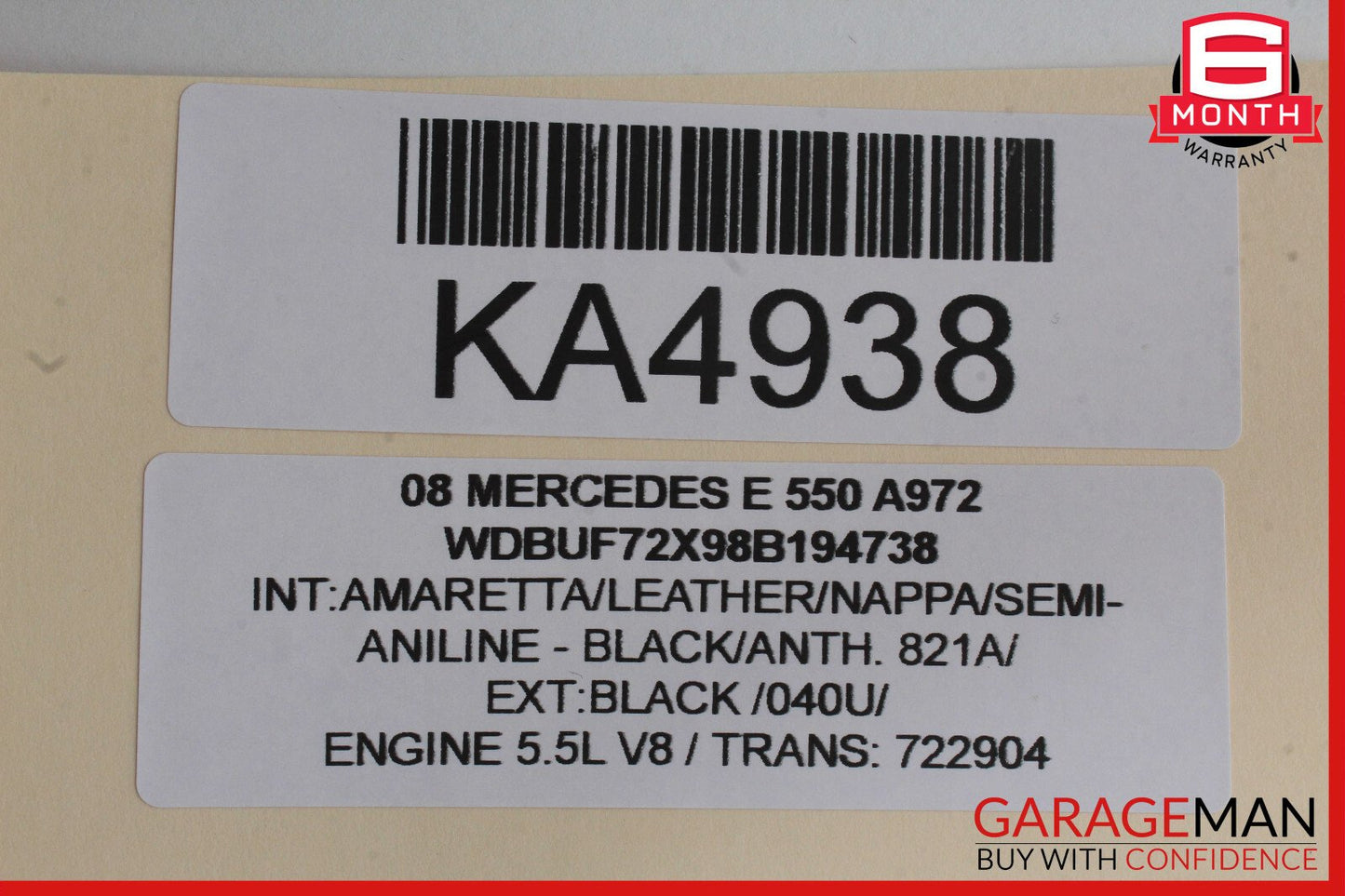 03-09 Mercedes W211 E550 E350 E500 Front Right Side Window Regulator Motor OEM