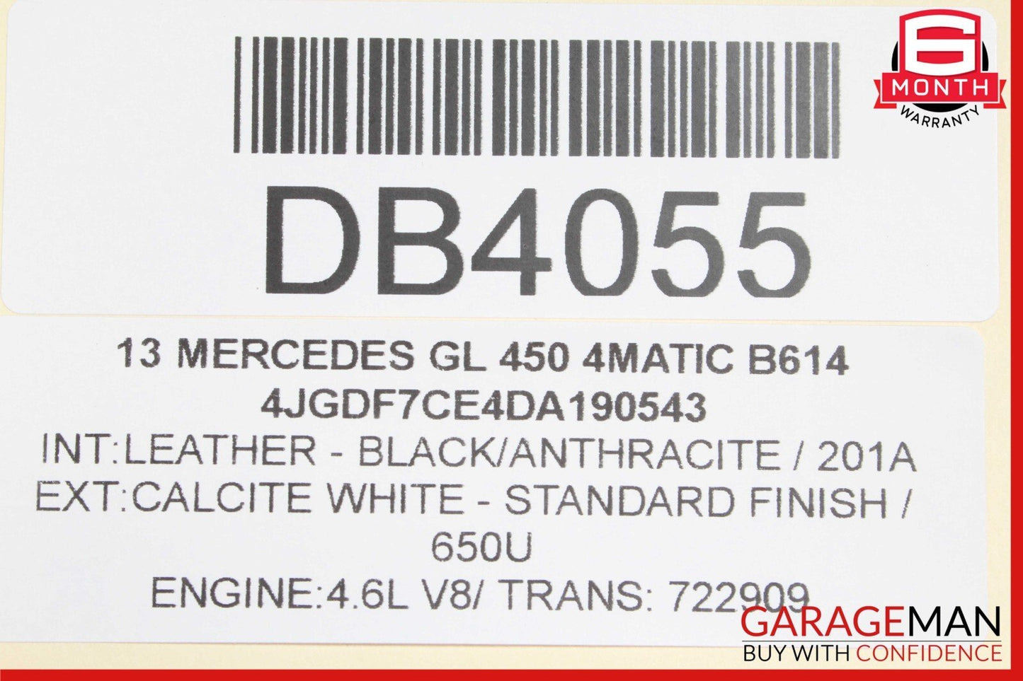 13-16 Mercedes X166 GL450 Front Right Side Interior Door Panel Cover Trim Black