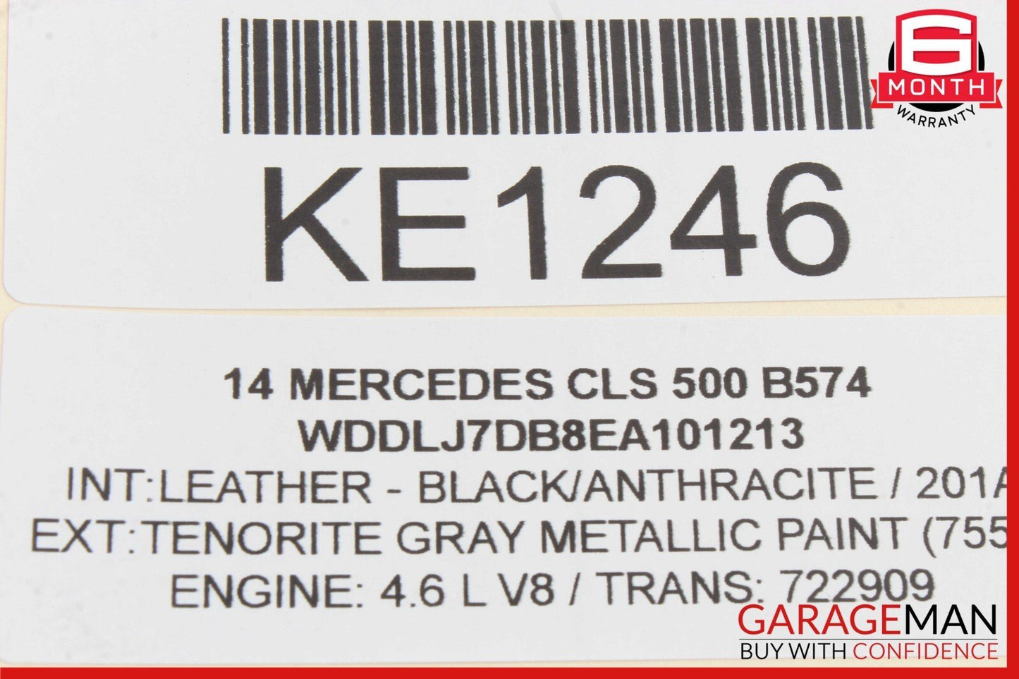 12-18 Mercedes CLS550 E550 Front Left / Right Engine Timing Chain Cover Plate