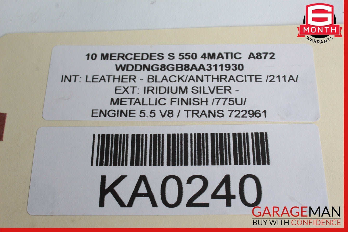 07-15 Mercedes-Benz S550 W221 Engine Coolant Motor Water Pump 2732010101 OEM