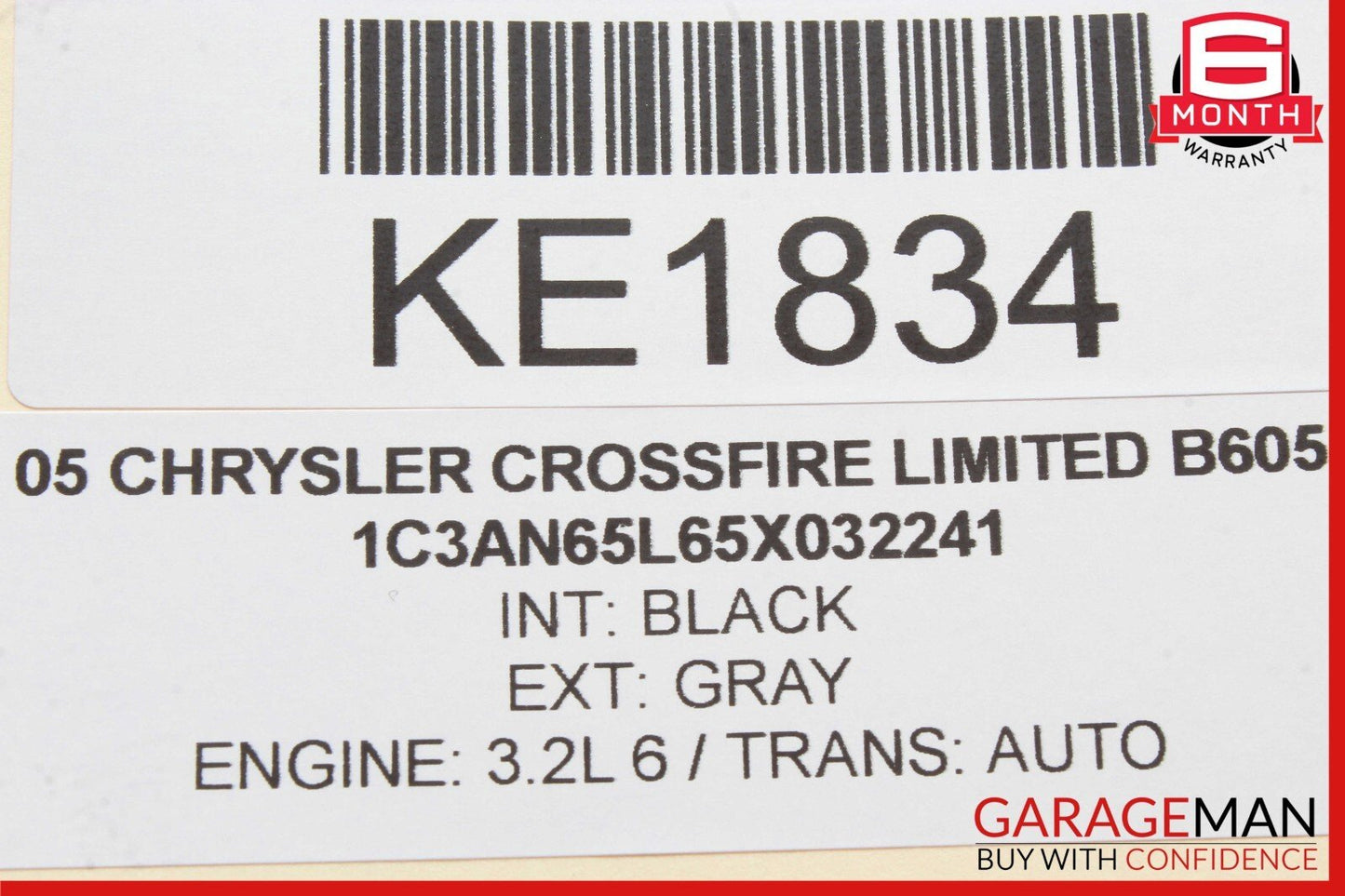 05-08 Chrysler Crossfire Convertible Front Left Top Roof Lock Latch OEM