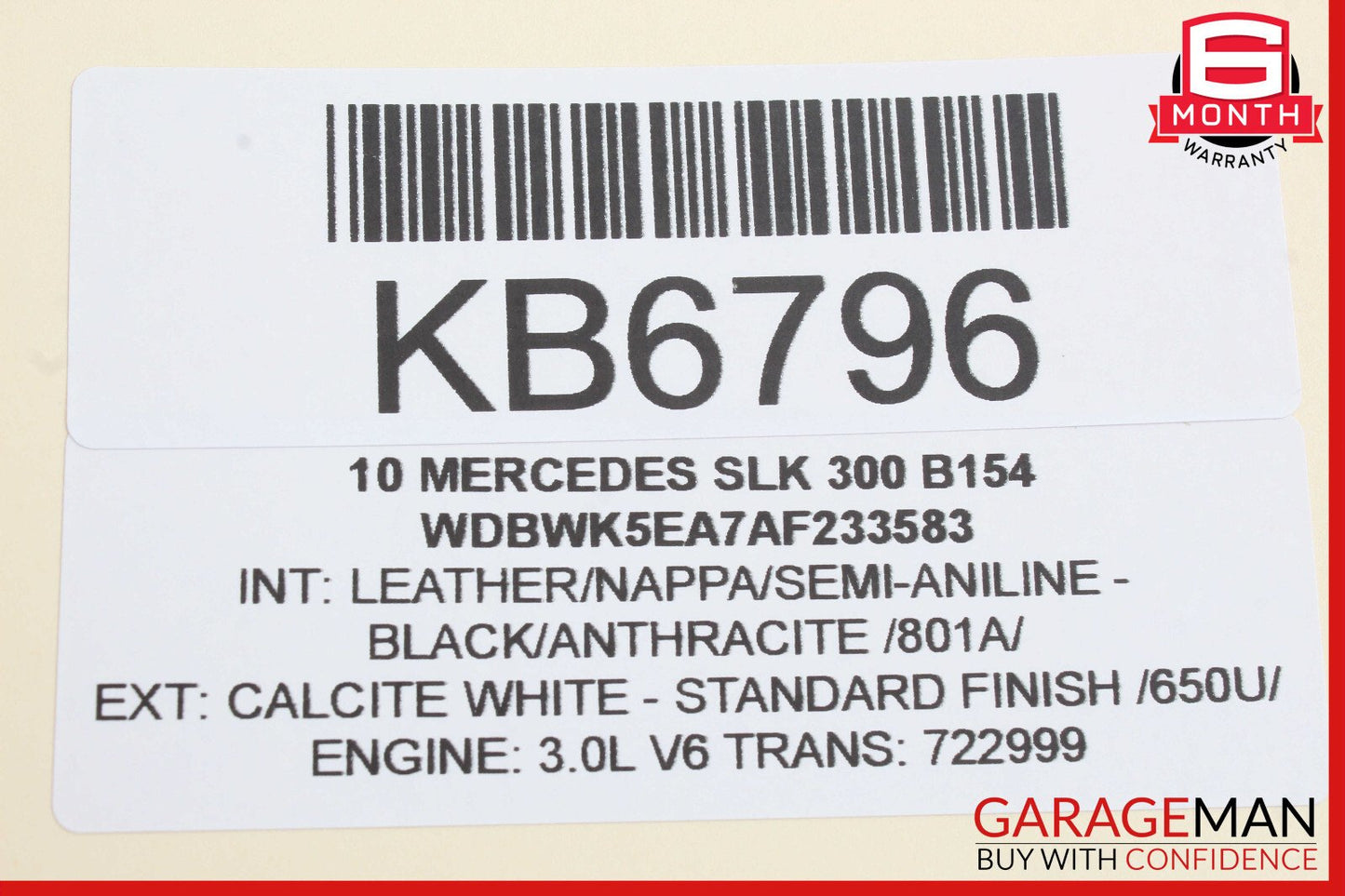 05-11 Mercedes R171 SLK350 SLK300 Right Side Door Tweeter Speaker Cover OEM