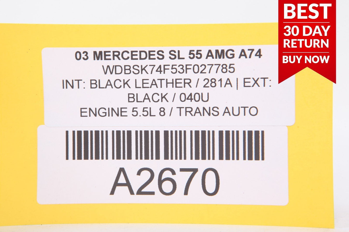 03-06 MERCEDES R230 SL55 AMG ANTENNA AMP AMPLIFIER BOOSTER MODULE A74 OEM