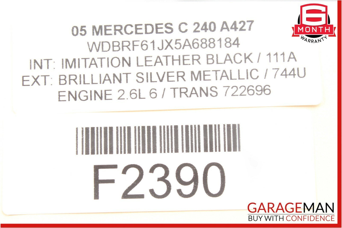 01-07 Mercedes W203 C240 C320 Door Control Module Rear Left OEM