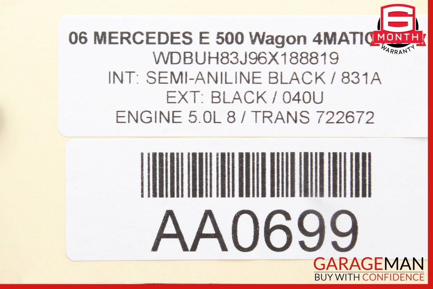 03-06 Mercedes W219 CLS500 E500 Anti Theft Security Alarm Control Module OEM