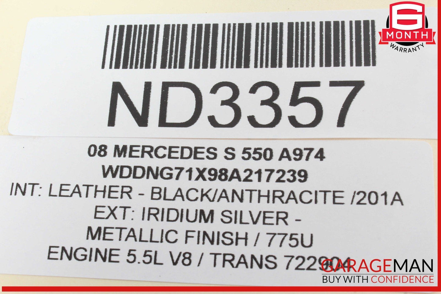07-09 Mercedes W221 S550 S65 AMG Head Unit Navigation Command CD Player OEM