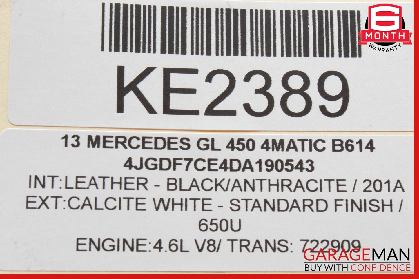 12-16 Mercedes X166 GL450 GL550 ML550 Rear Relay Fuse Box 1669063901 OEM