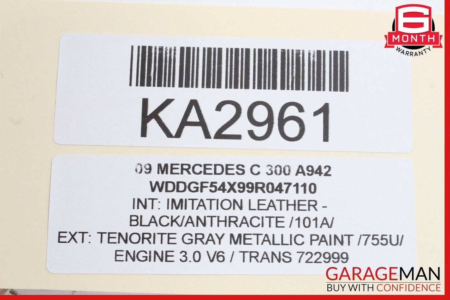 08-11 Mercedes W204 C300 C63 AMG Rear Right Side Door Lock Latch Actuator OEM