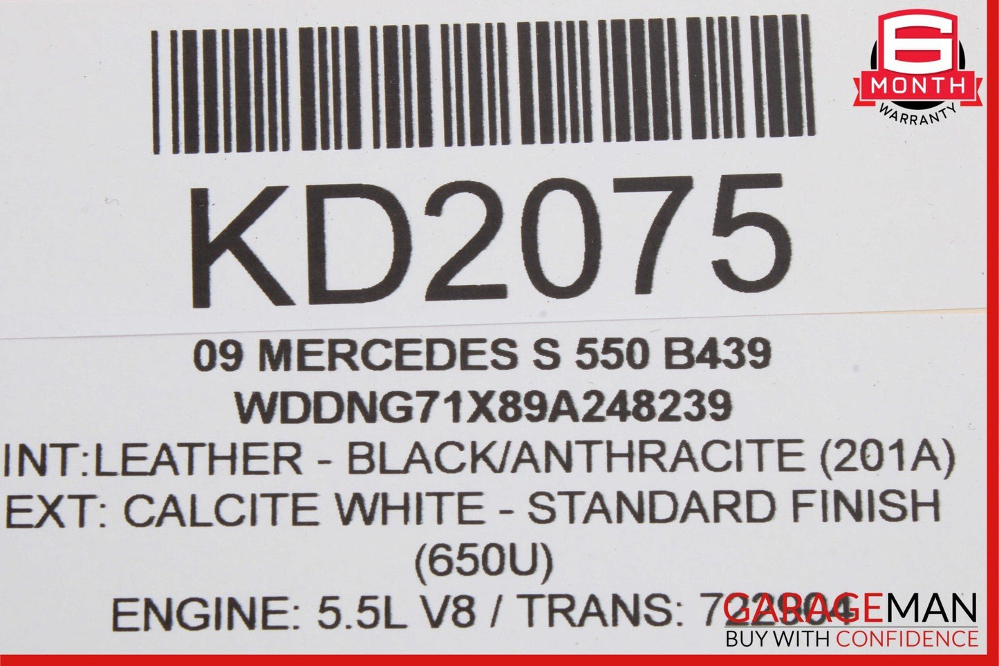 07-13 Mercedes W221 S550 S450 Rear Right Side Keylessgo Door Lock Latch Actuator