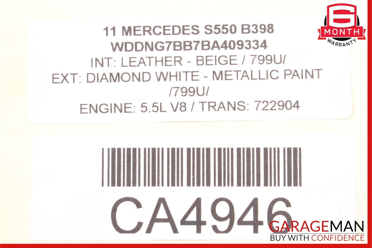 07-13 Mercedes W221 S600 Front Right Headlight Head Light Support Bracket Assy