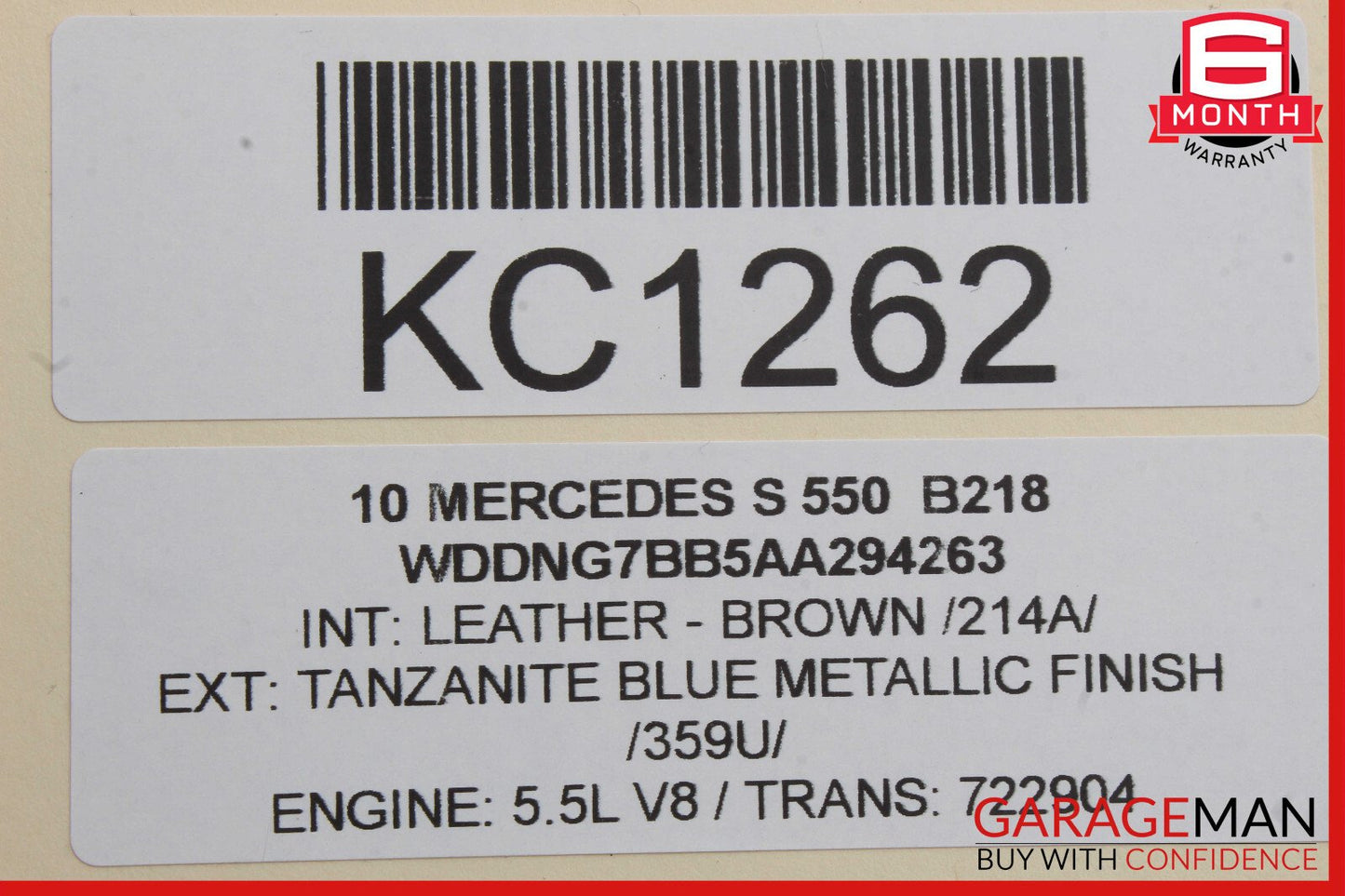 07-13 Mercedes W221 S550 S400 Rear Right Door Lock Latch Actuator 2217307835 OEM