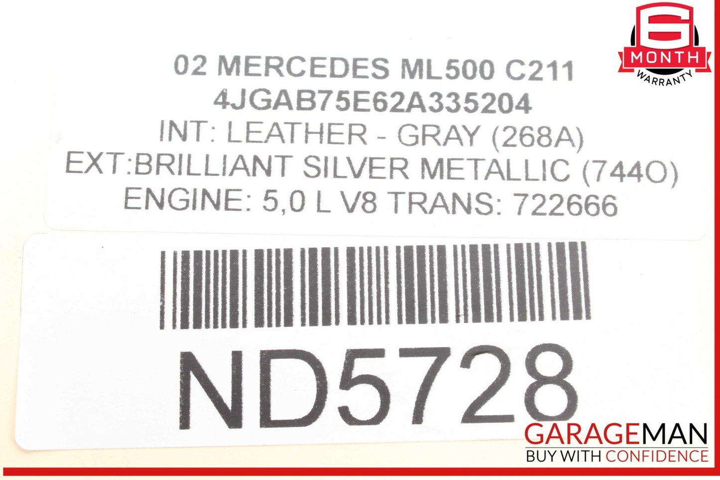 98-09 Mercedes W163 ML500 CLK500 S55 E63 AMG Bosch Engine Starter Motor OEM