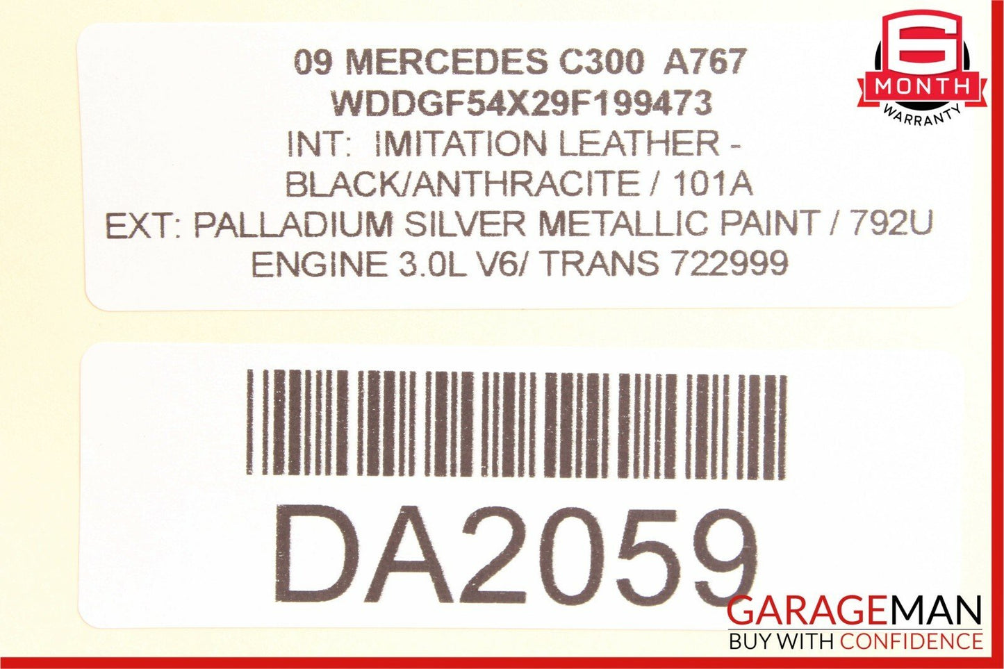 08-15 Mercedes W204 C300 Trunk Lid Lock Latch Actuator w/ Cylinder Mechanism OEM