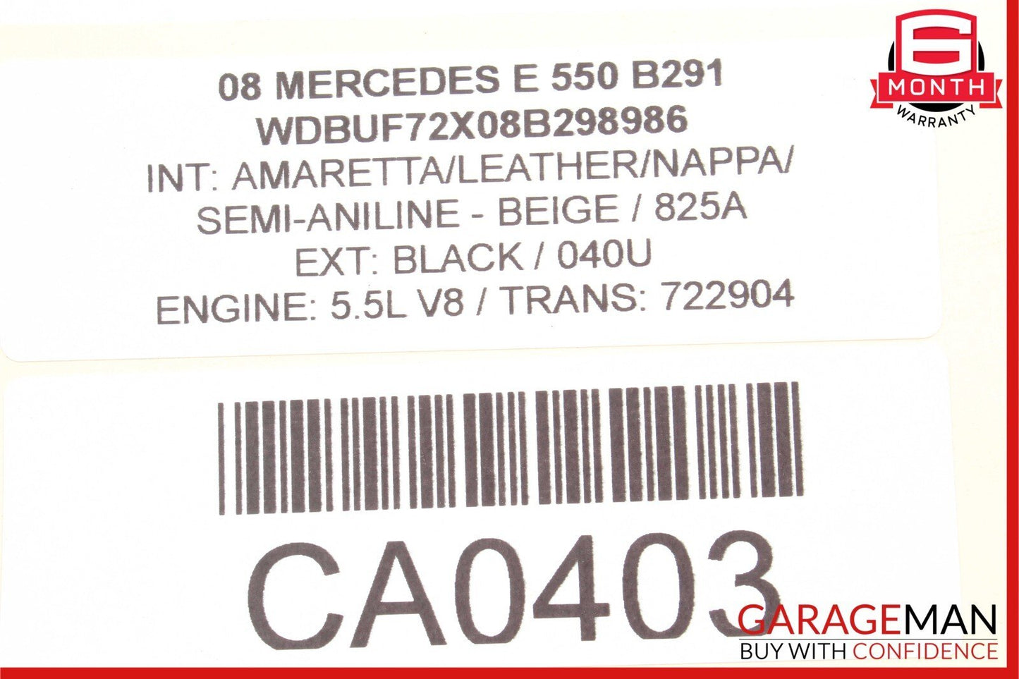 03-11 Mercedes W211 E350 E320 CLS63 AMG Front Left Side Lower Control Arm RWD