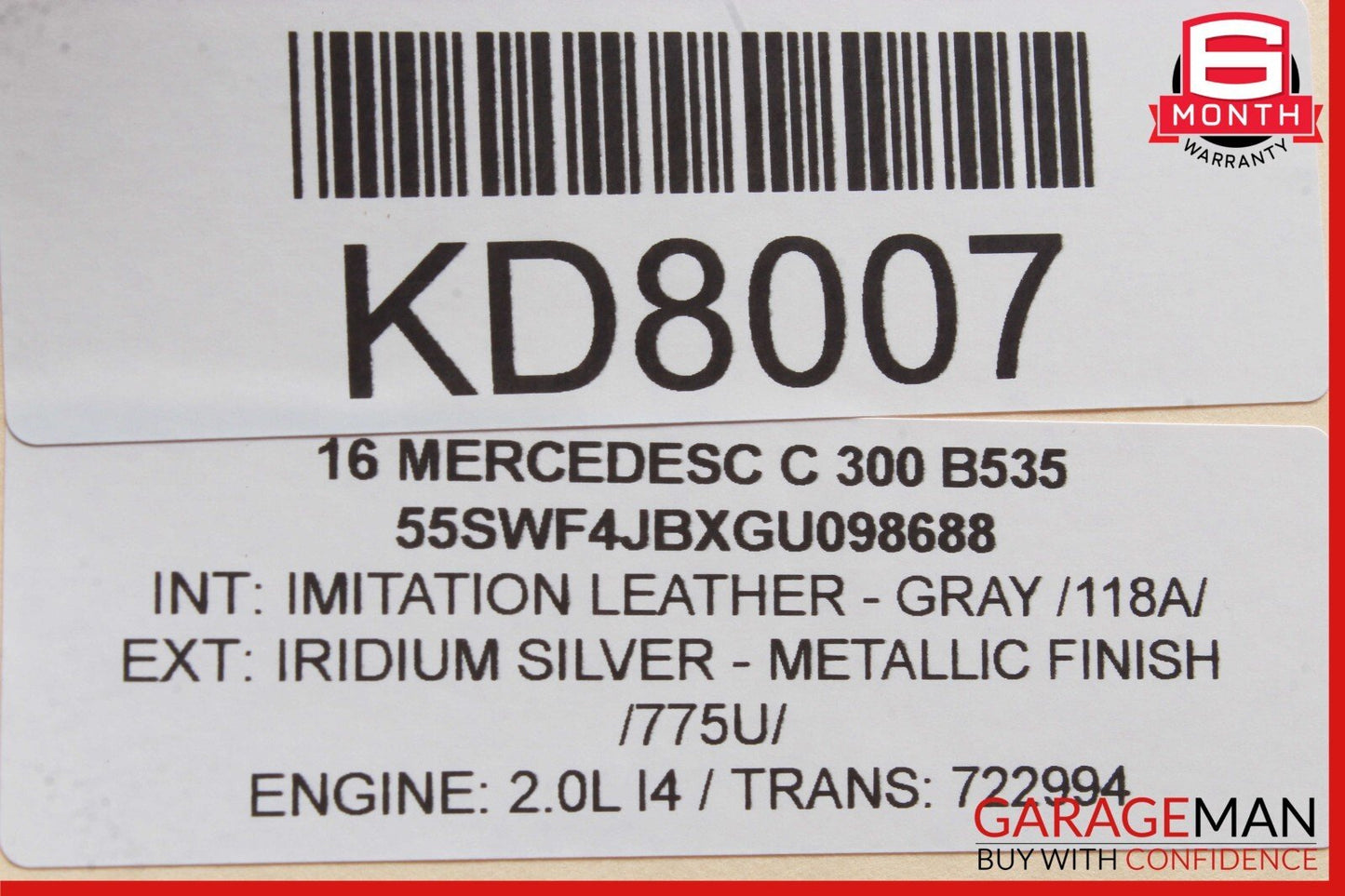 15-19 Mercedes W205 C300 C350 GLC300 TCU Transmission Control Module TCM OEM
