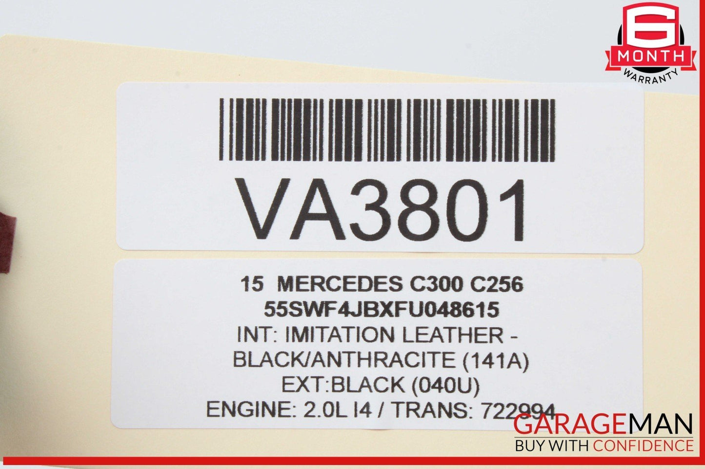 15-19 Mercedes W205 C300 C400 Media Center Dashboard Hazard Control Switch OEM