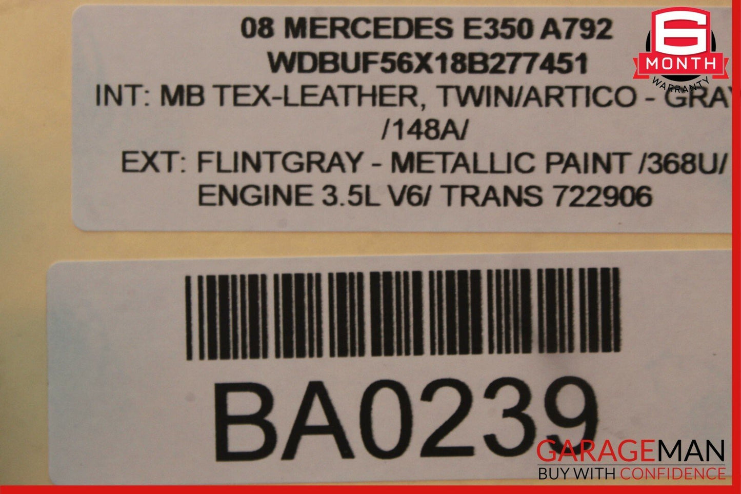 03-11 Mercedes W211 E320 E350 CLS550 CLS55 AMG Steering Gear Coupling